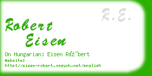 robert eisen business card